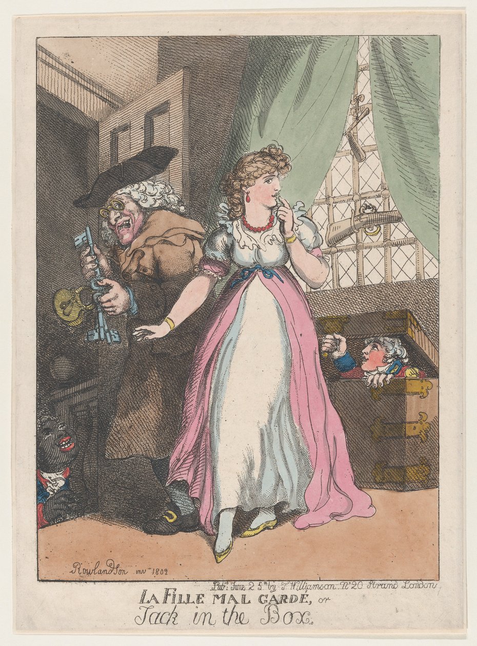 La Fille Mal Gardé, avagy Jack in the Box, 1802. június 25., 1802. június 25. alkotó: Thomas Rowlandson
