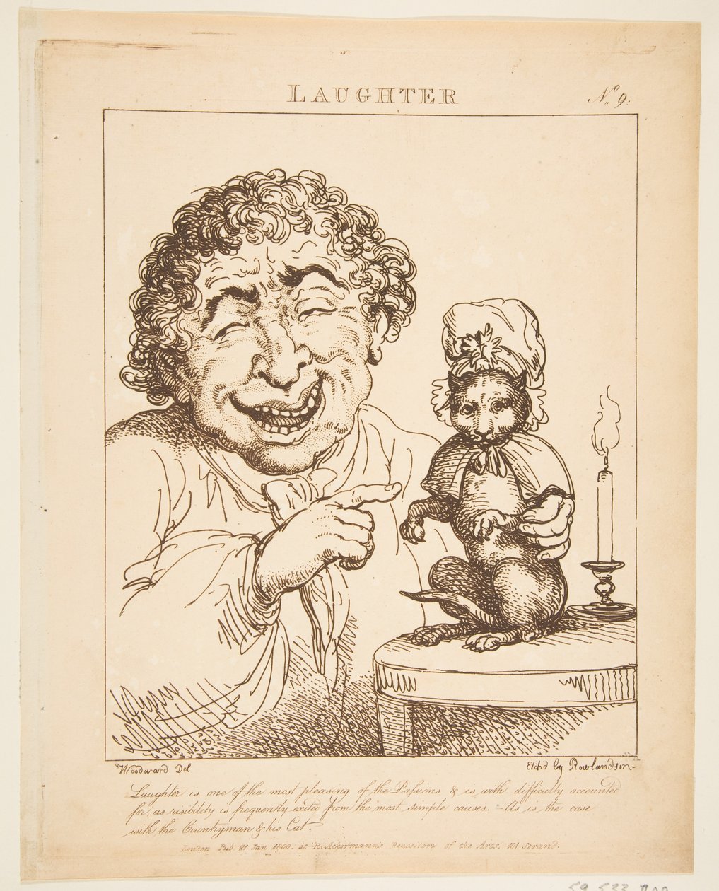 Nevetés Le Brun Travested, avagy A szenvedélyek karikatúrái, 1800. január 21. alkotó: Thomas Rowlandson