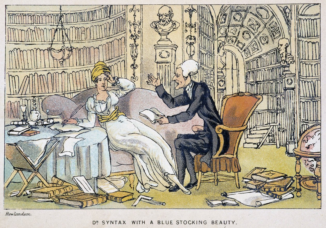 Le docteur et une intellectuelle - a "" Doctor Syntax három körútjában: a festői vigasz és feleség keresésében" William Combe, ill. Rowlandson alkotó: Thomas Rowlandson