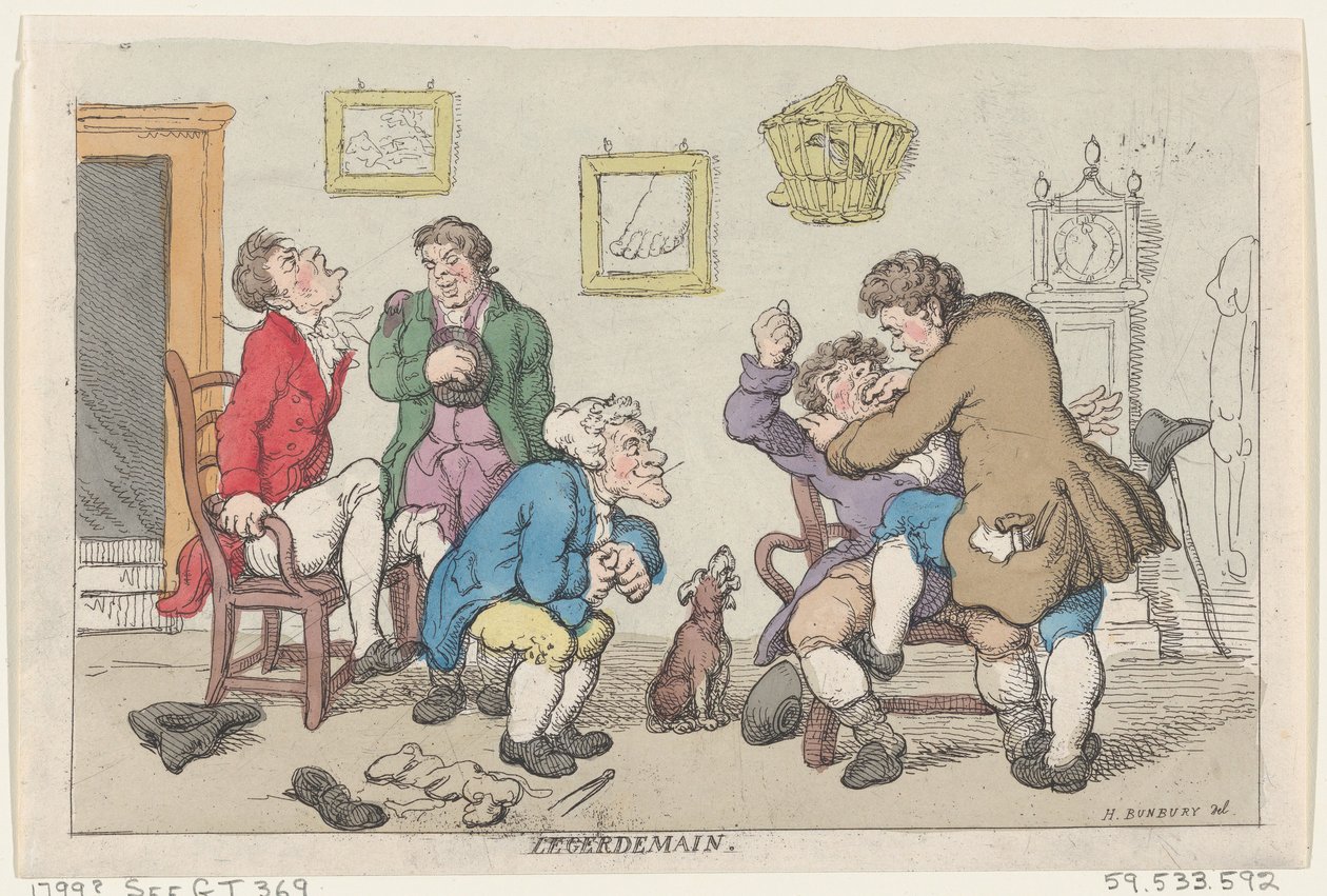 Legerdemain, 1799., 1799. alkotó: Thomas Rowlandson