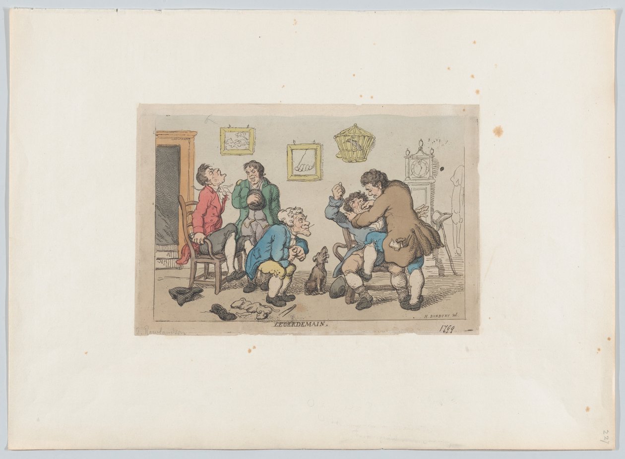 Legerdemain, 1799., 1799. alkotó: Thomas Rowlandson