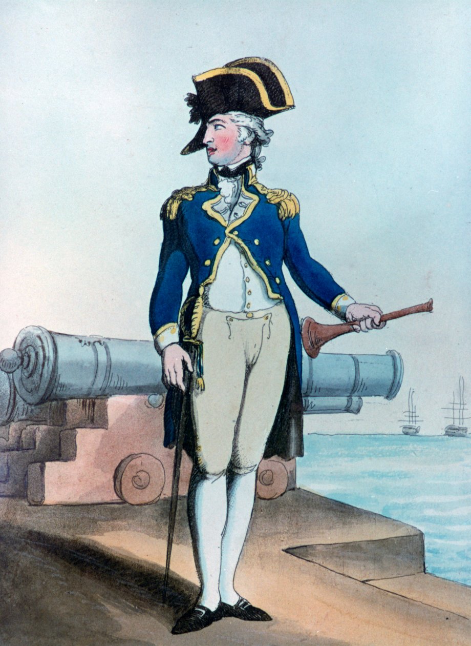 őrnagy hadnagy, 1799 alkotó: Thomas Rowlandson