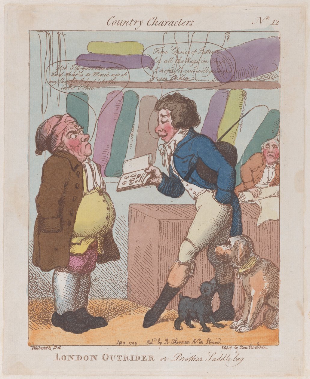 London Outrider, vagy Brother Saddlebag, 1799. szeptember 10., 1799. szeptember 10. alkotó: Thomas Rowlandson