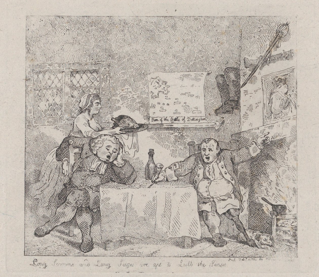 A hosszú prédikációk és a hosszú ostromok alkalmasak az érzékek elaltatására, 1783. február 11., 1783. február 11. alkotó: Thomas Rowlandson