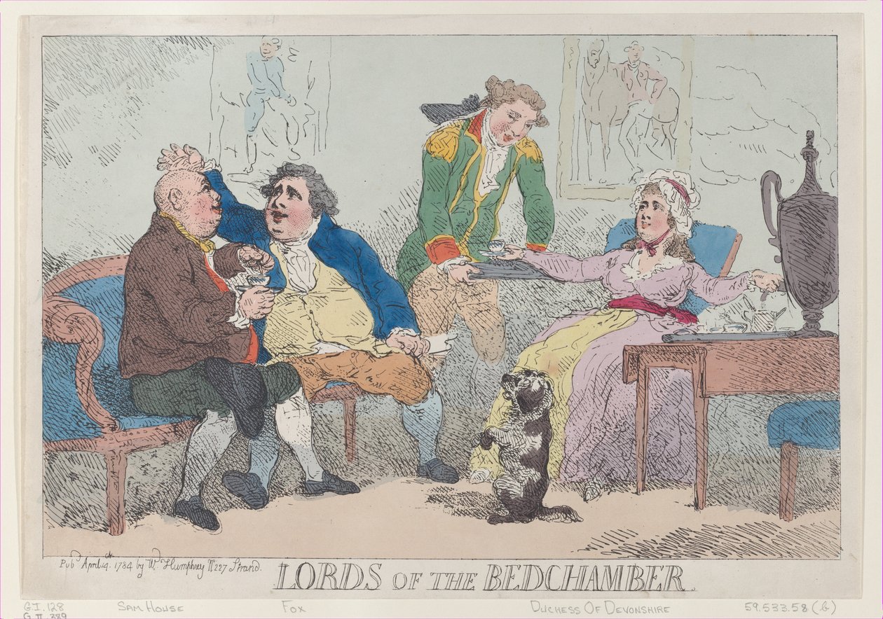 A Hálószoba urai, 1784. április 14., 1784. április 14. alkotó: Thomas Rowlandson