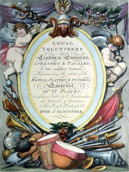 Loyal Volunteers of London, címlap alkotó: Thomas Rowlandson
