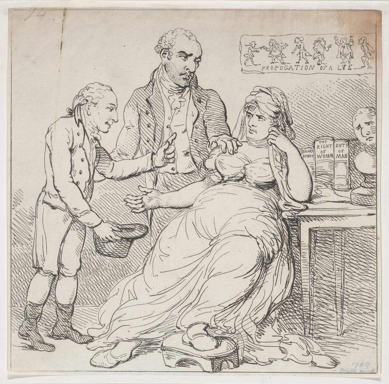 Melpomene a szeméttelepen, avagy a színházi uralkodók által megvédett gyermekjáték, Dece..., 1804. december 14. alkotó: Thomas Rowlandson