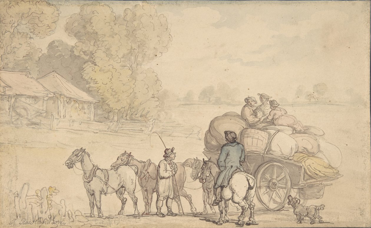 Migránsok, 1780-1827. alkotó: Thomas Rowlandson