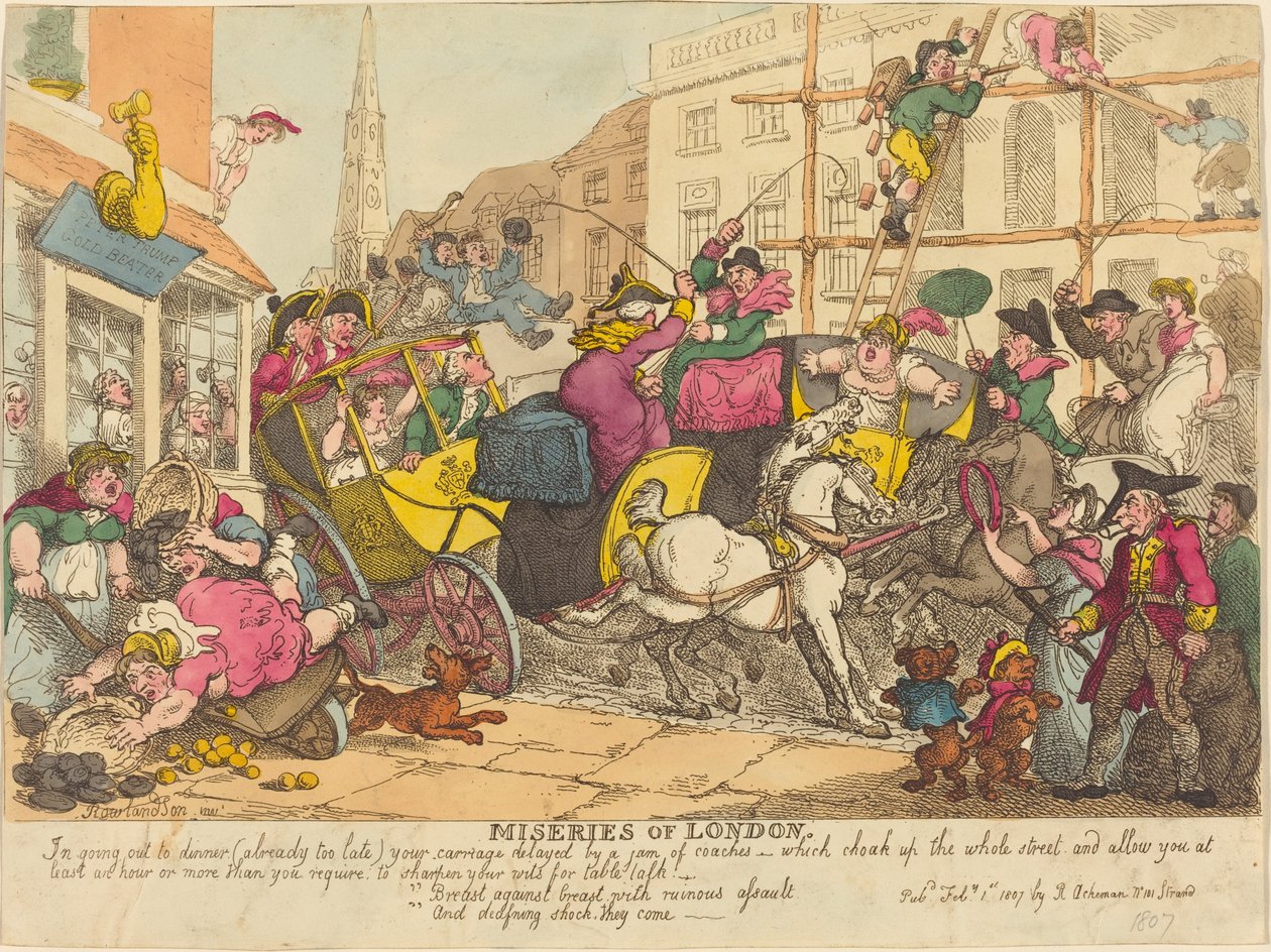 London nyomorúságai alkotó: Thomas Rowlandson