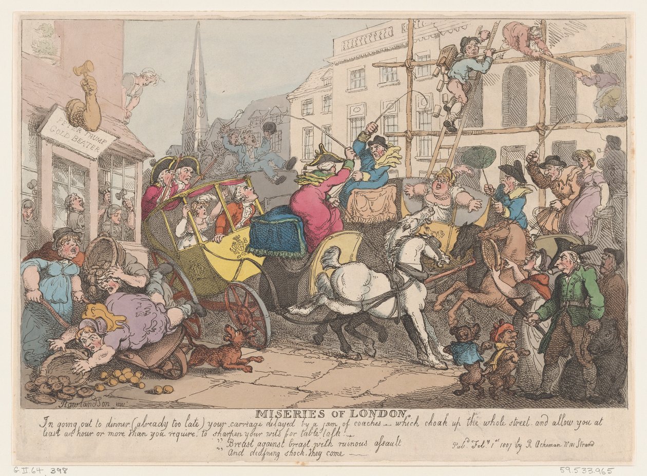 London nyomorúsága: Vacsorázni, 1807. február 1., 1807. február 1. alkotó: Thomas Rowlandson