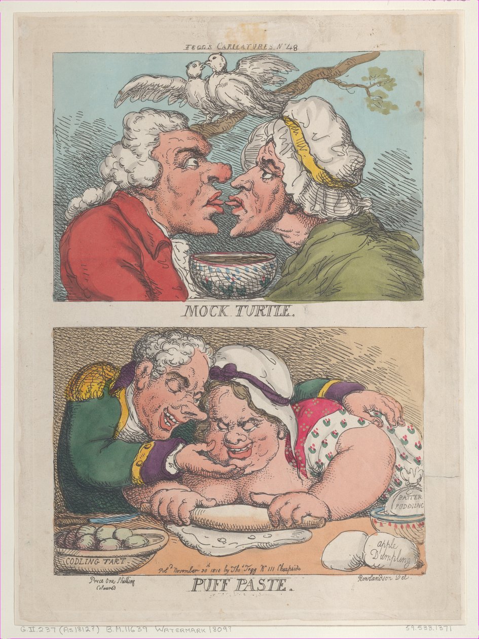 Gúnyteknős, Puff Paste, 1810. november 20., 1810. november 20. alkotó: Thomas Rowlandson