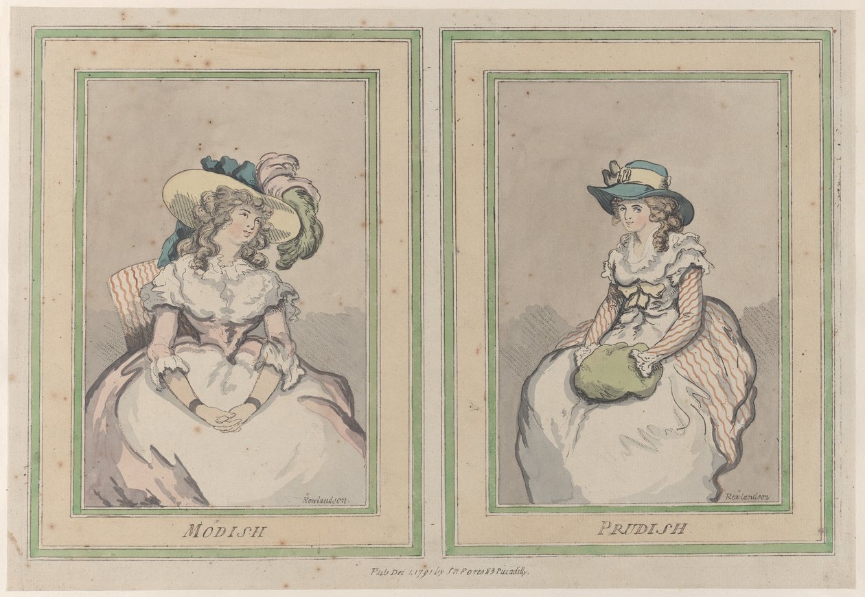 Modish és Prudish, 1791. december 1., 1791. december 1. alkotó: Thomas Rowlandson