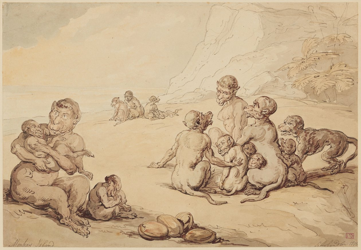 Majomsziget alkotó: Thomas Rowlandson