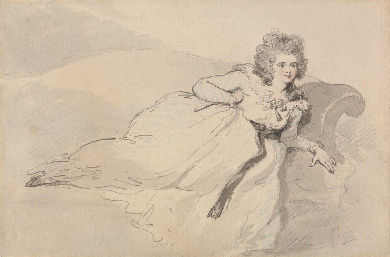 Mrs. Abington alkotó: Thomas Rowlandson