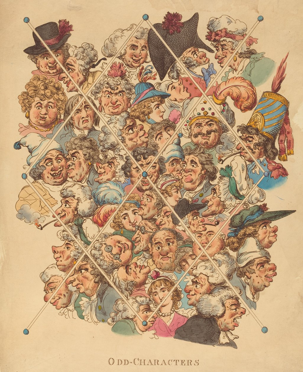 Odd-Characters, 1801-ben jelent meg. alkotó: Thomas Rowlandson