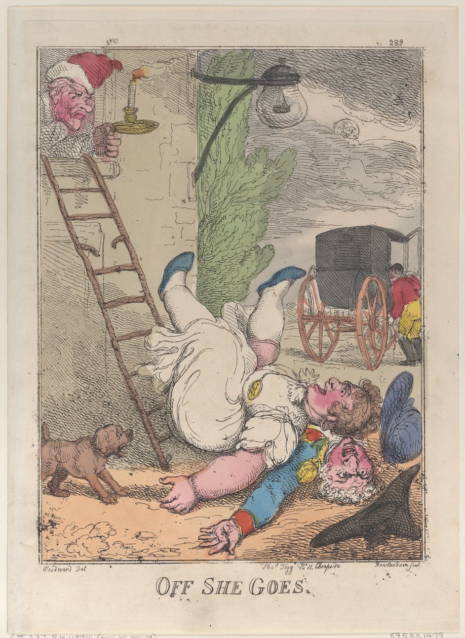 Off She Goes, 1812., 1812. alkotó: Thomas Rowlandson