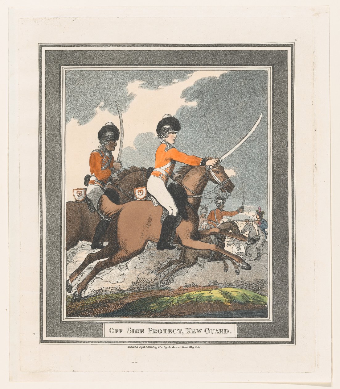 Off Side Protect, New Guard, 1798. szeptember 1., 1798. szeptember 1. alkotó: Thomas Rowlandson