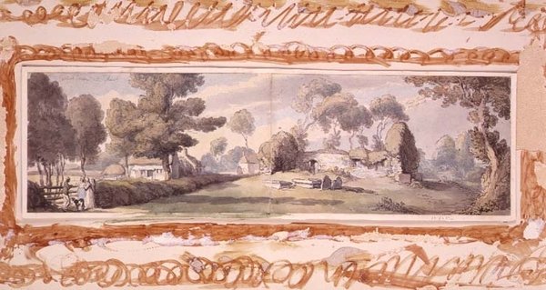 Old Church, Newtown, Isle of Wight alkotó: Thomas Rowlandson