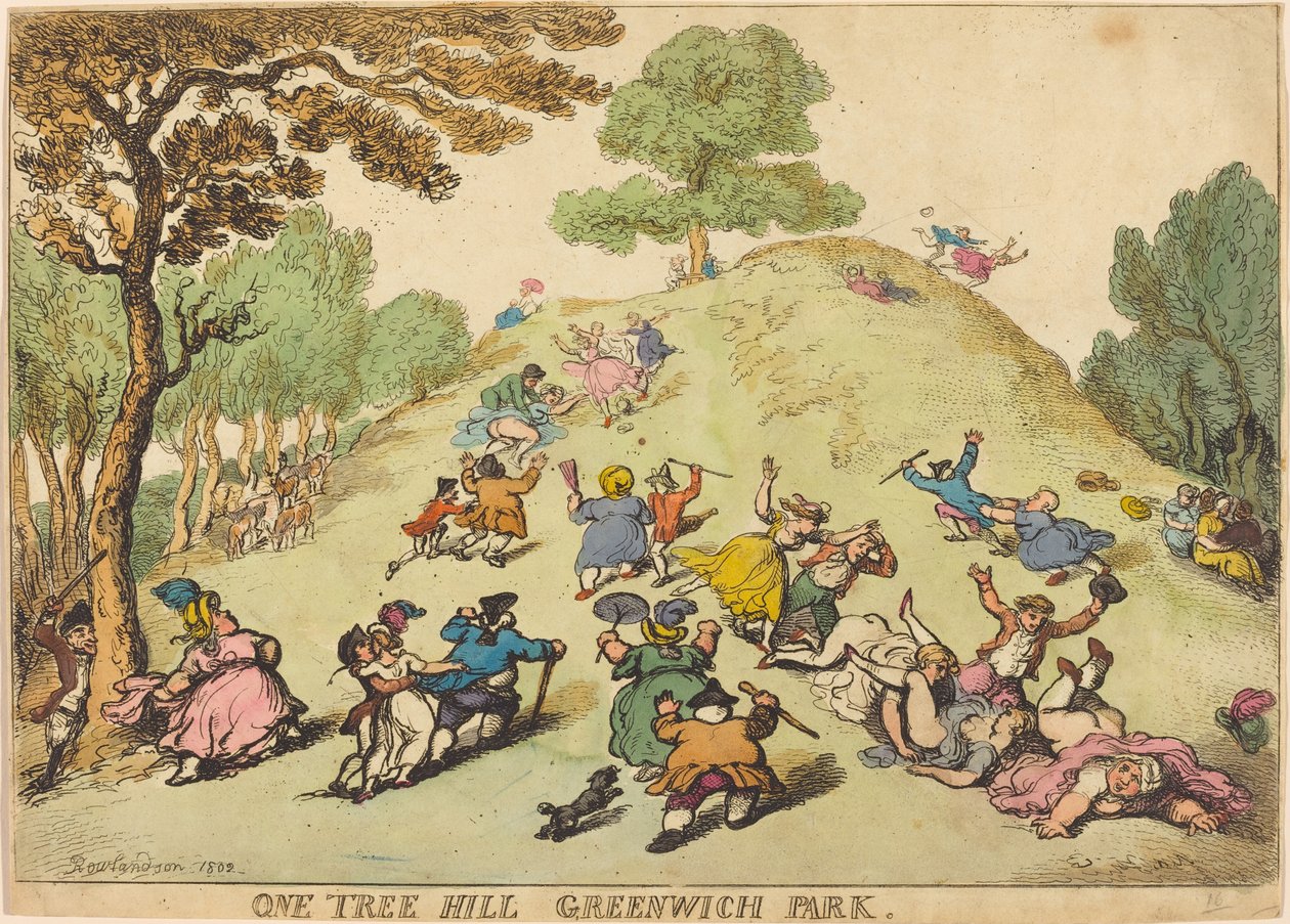 One Tree Hill, Greenwich Park alkotó: Thomas Rowlandson