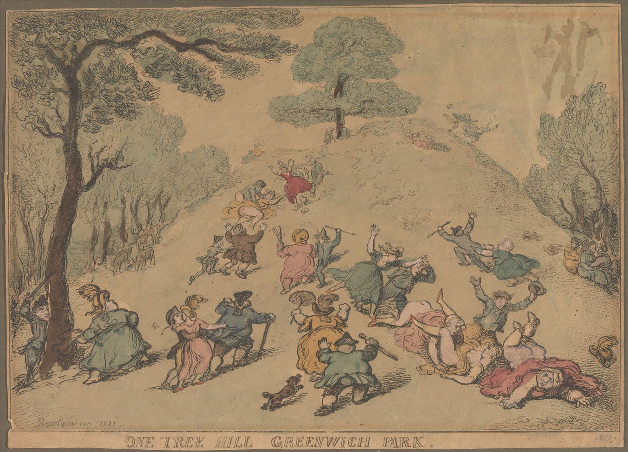 One Tree Hill, Greenwich Park alkotó: Thomas Rowlandson