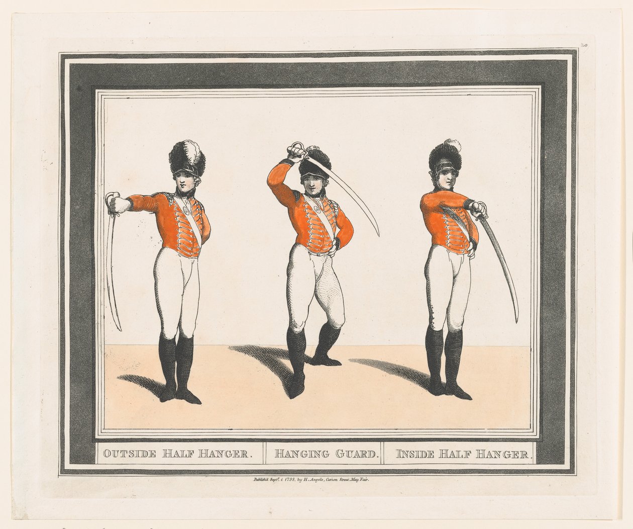 Kívül félakasztó, akasztós őr, belül félakasztó, 1798. szeptember 1., 1798. szeptember 1. alkotó: Thomas Rowlandson