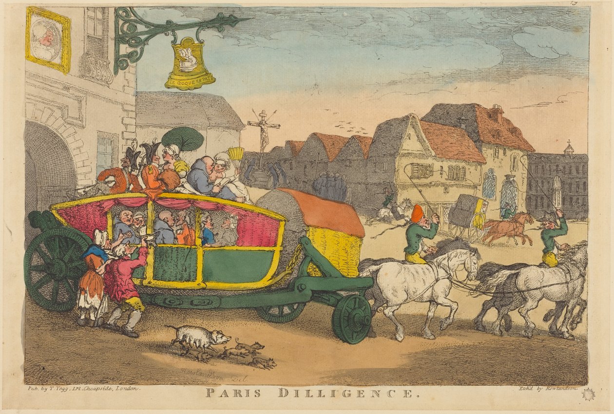 Párizsi Diligence alkotó: Thomas Rowlandson