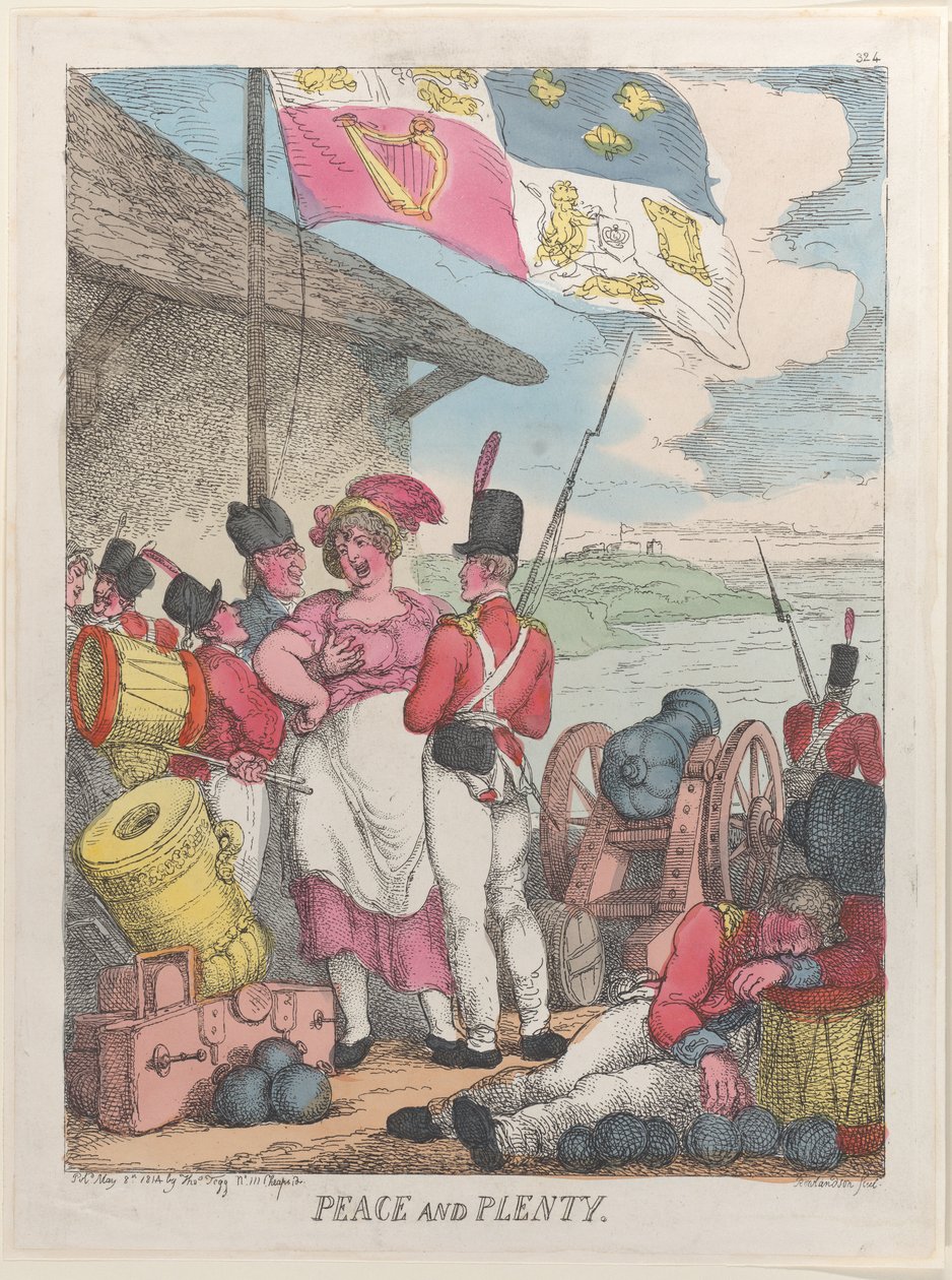 Béke és Bőség, 1814. március 8., 1814. március 8. alkotó: Thomas Rowlandson