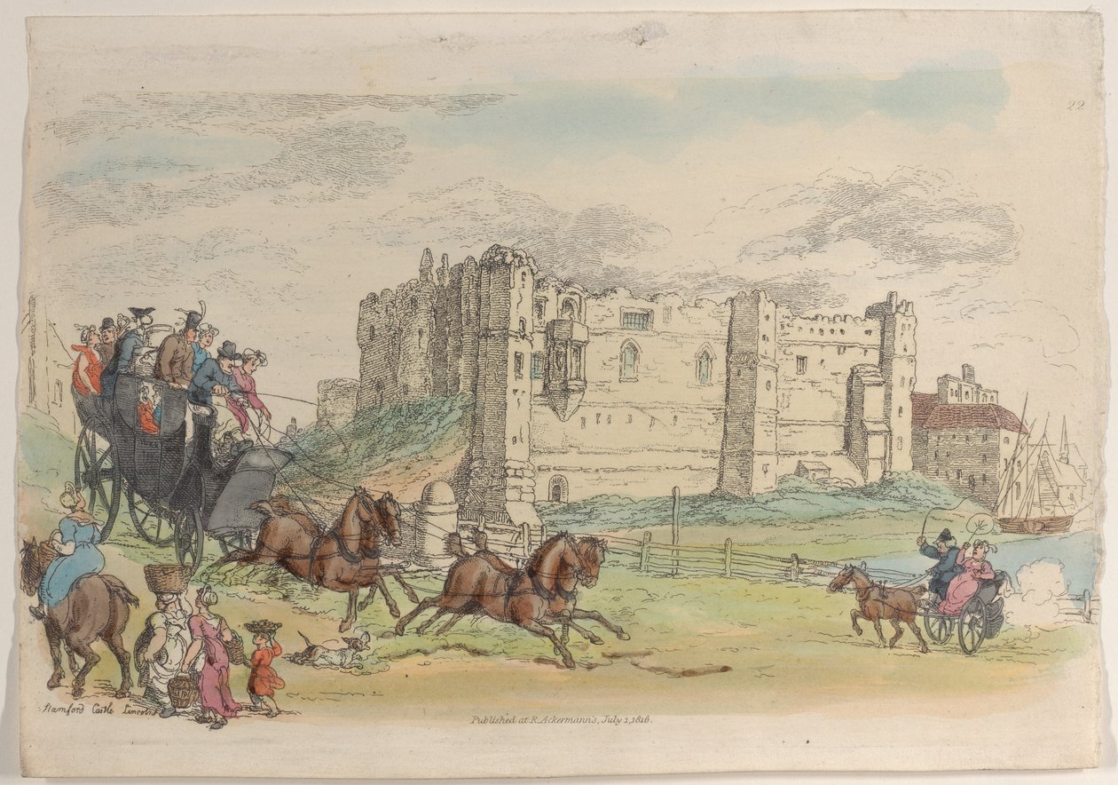 22. tábla, a Miniatűr világból, 1816., 1816. alkotó: Thomas Rowlandson