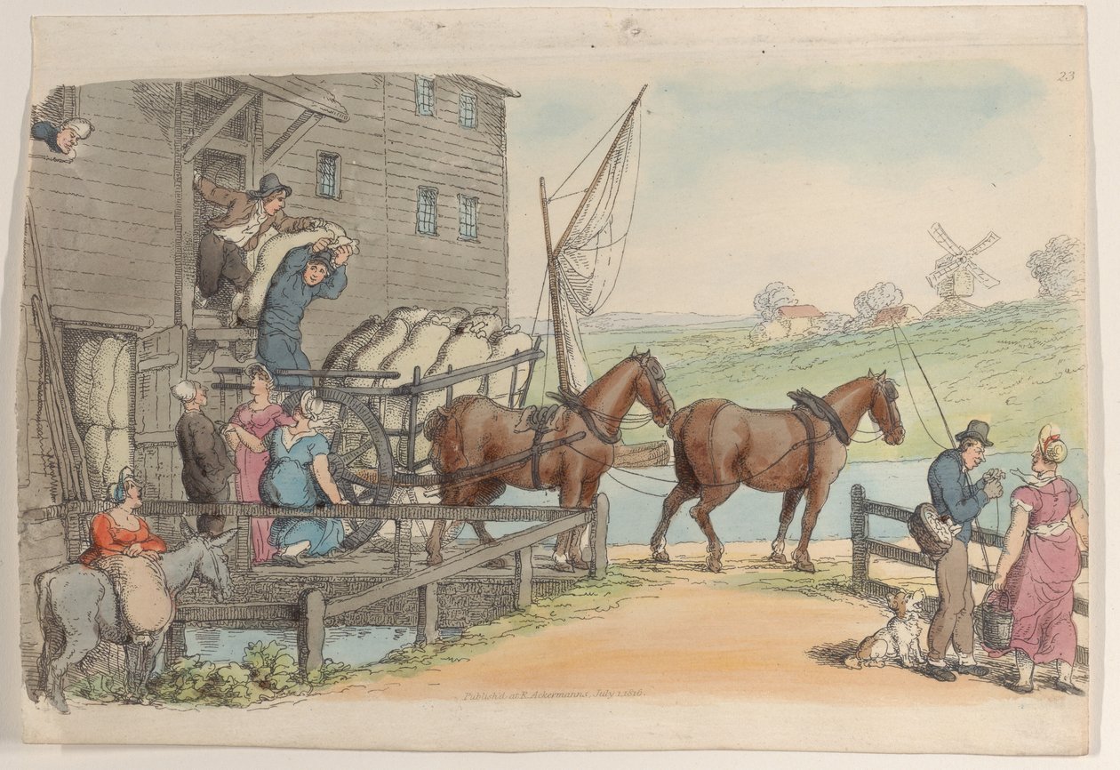 23. tábla, a Miniatűr világból, 1816., 1816. alkotó: Thomas Rowlandson