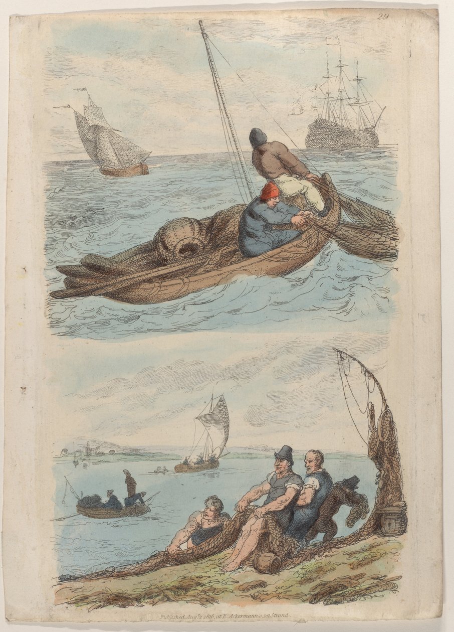 29. tábla, a Miniatűr világból, 1816., 1816. alkotó: Thomas Rowlandson