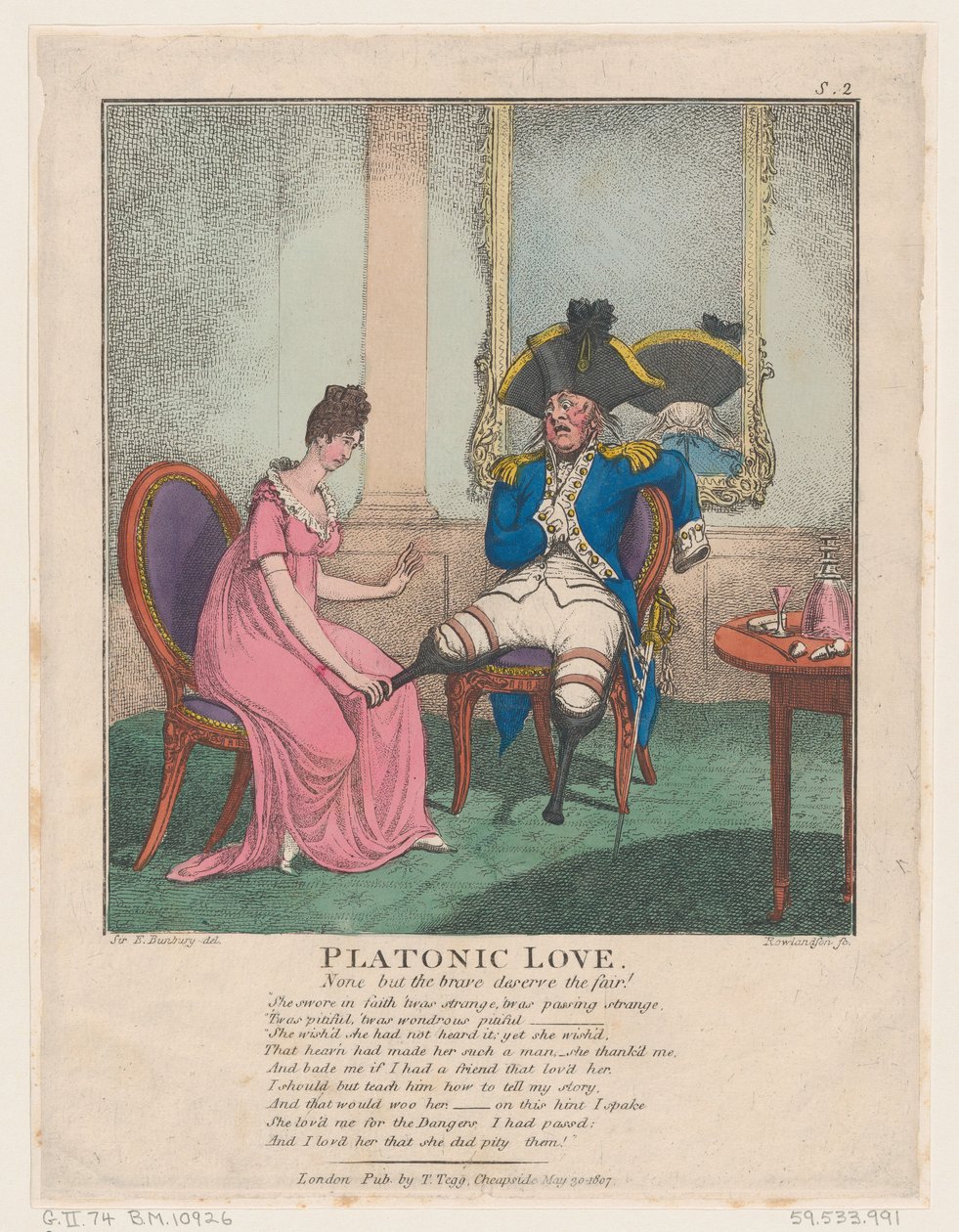 Plátói szerelem, 1807. május 30., 1807. május 30. alkotó: Thomas Rowlandson