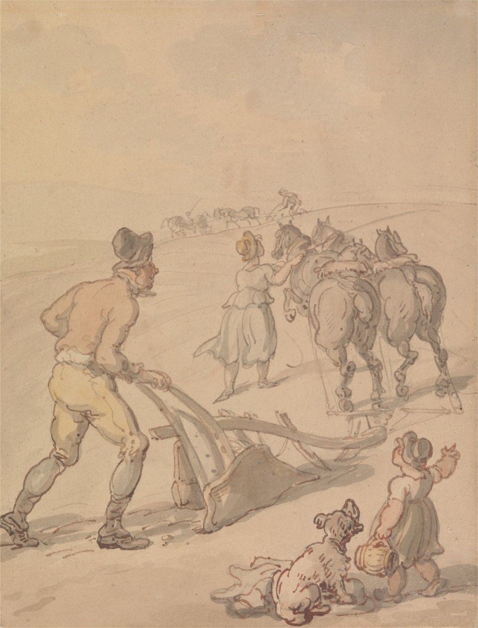 Szántás alkotó: Thomas Rowlandson