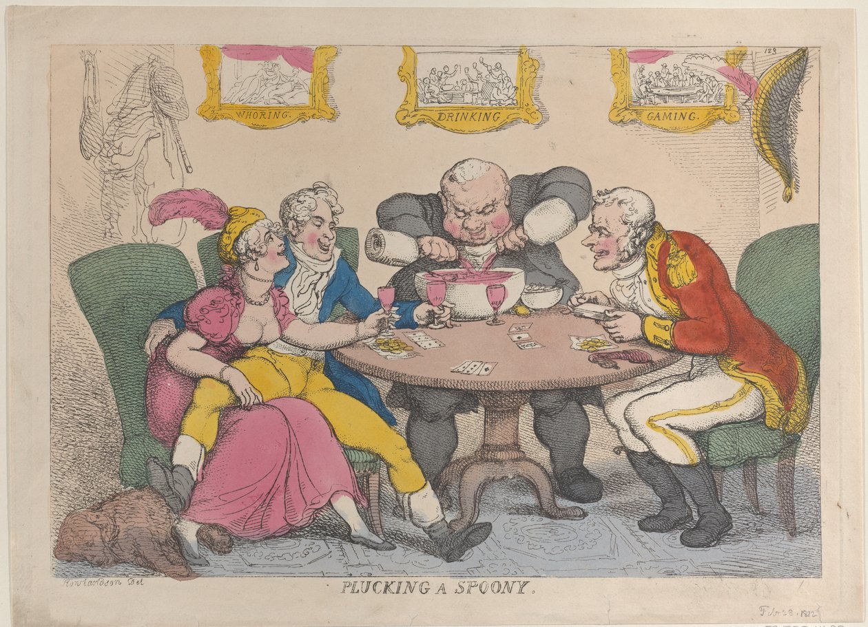 Kanál kopasztás, 1812. február 28., 1812. február 28. alkotó: Thomas Rowlandson