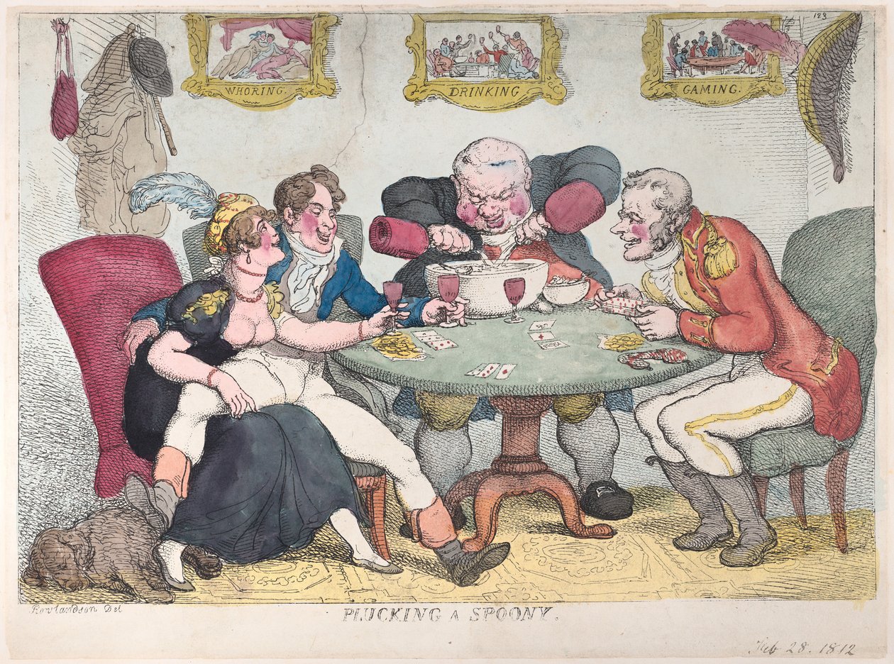 Kanál kopasztás, 1812. február 28., 1812. február 28. alkotó: Thomas Rowlandson
