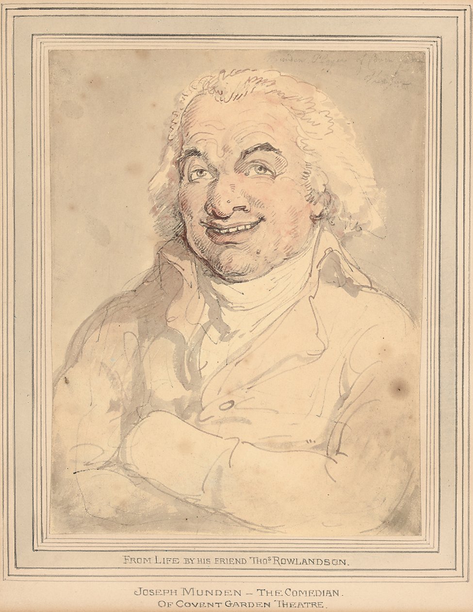 Joseph Munden portréja, mellig érő, bivalyszínű kabátban alkotó: Thomas Rowlandson