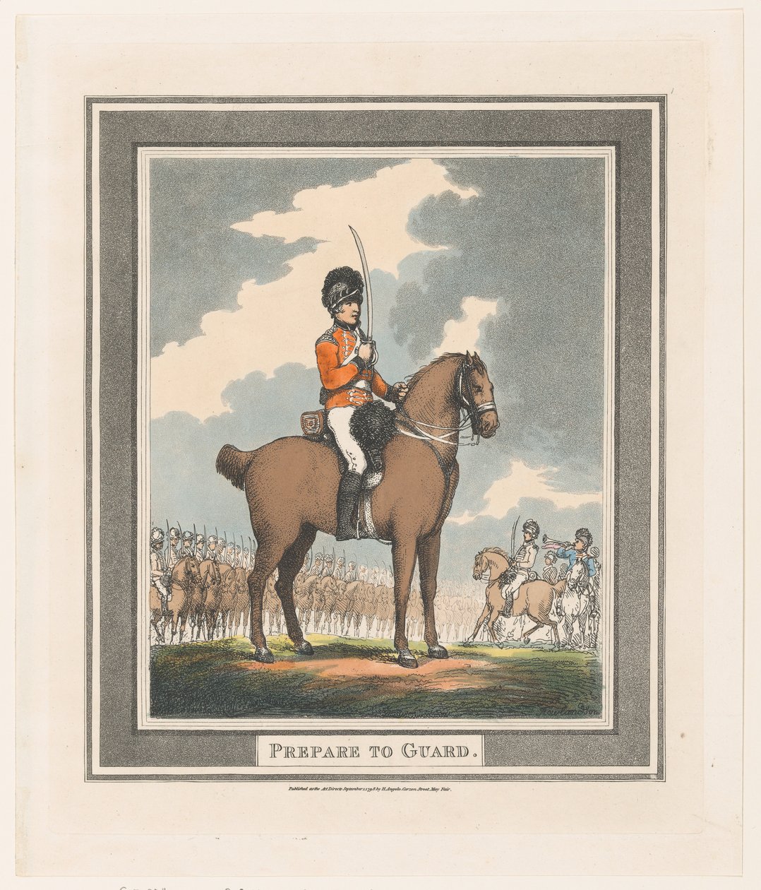 Őrségre készülni, 1798. szeptember 1., 1798. szeptember 1. alkotó: Thomas Rowlandson