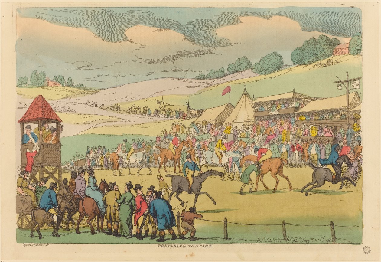 Felkészülés a kezdésre alkotó: Thomas Rowlandson