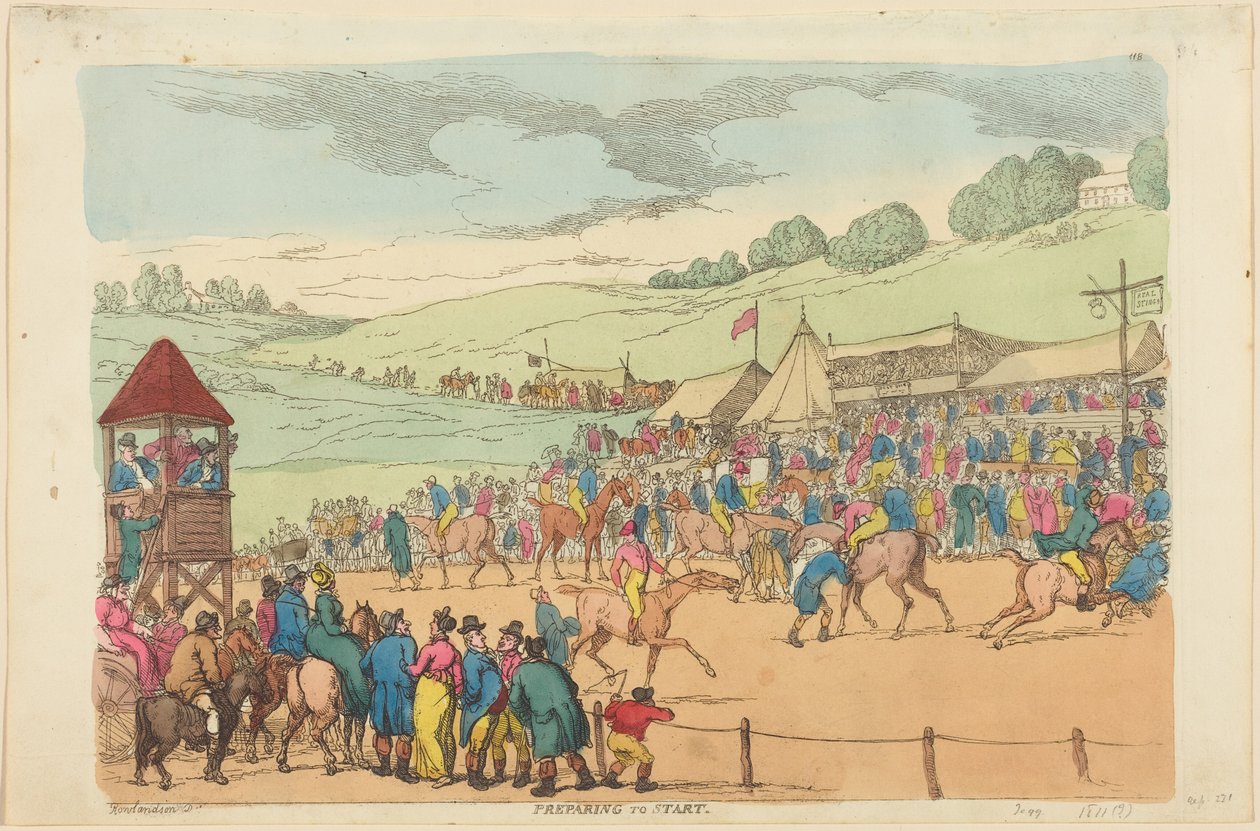 Felkészülés az indulásra alkotó: Thomas Rowlandson