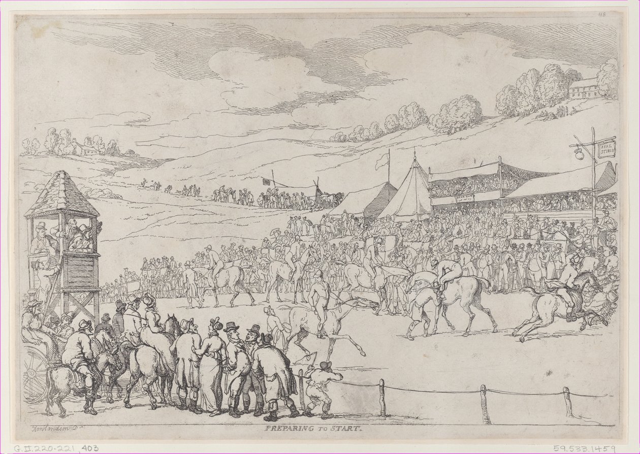 Indulásra készül, 1811. szeptember 30., 1811. szeptember 30. alkotó: Thomas Rowlandson
