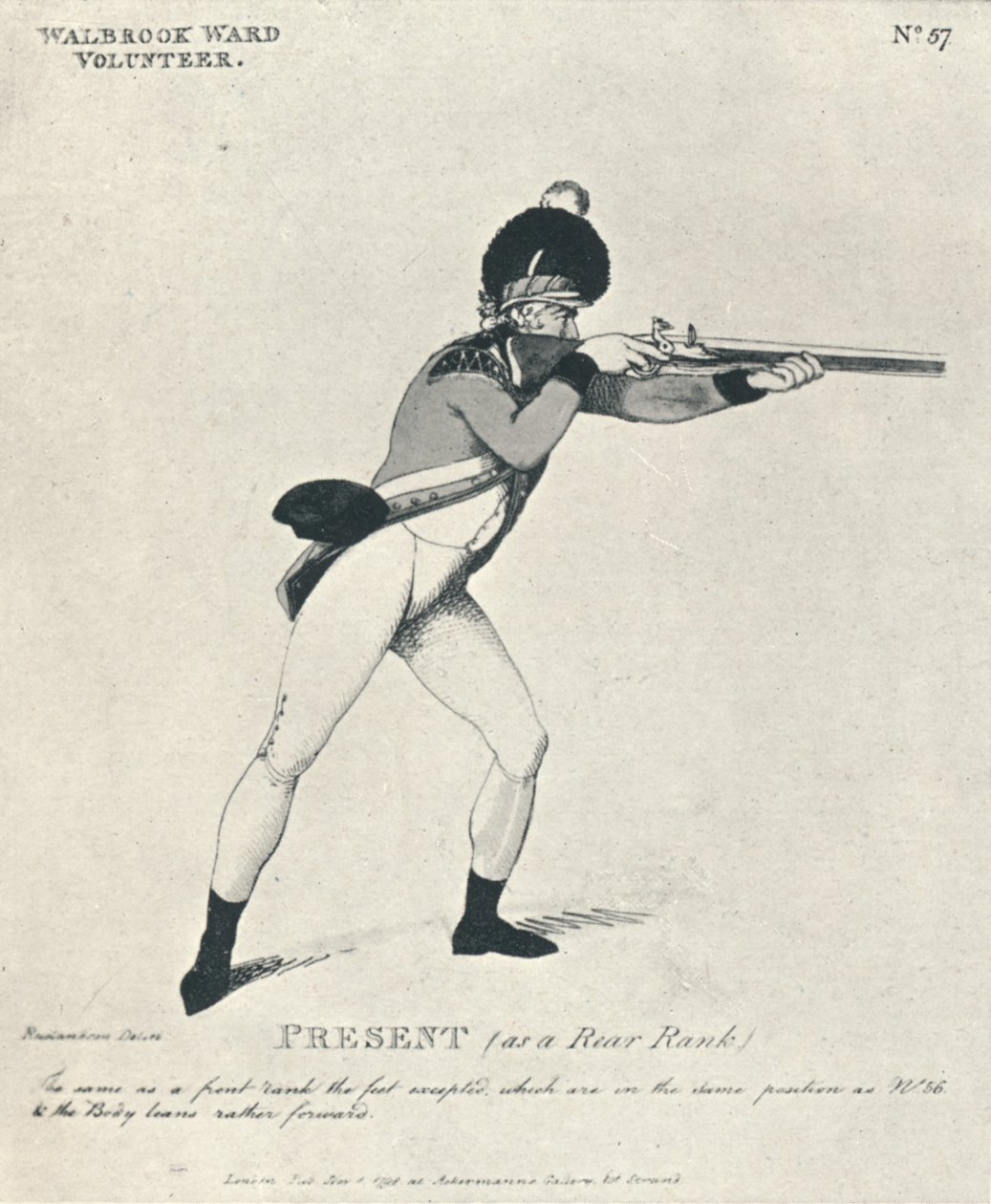 Hátsó rangként jelen, 1798 1909 alkotó: Thomas Rowlandson