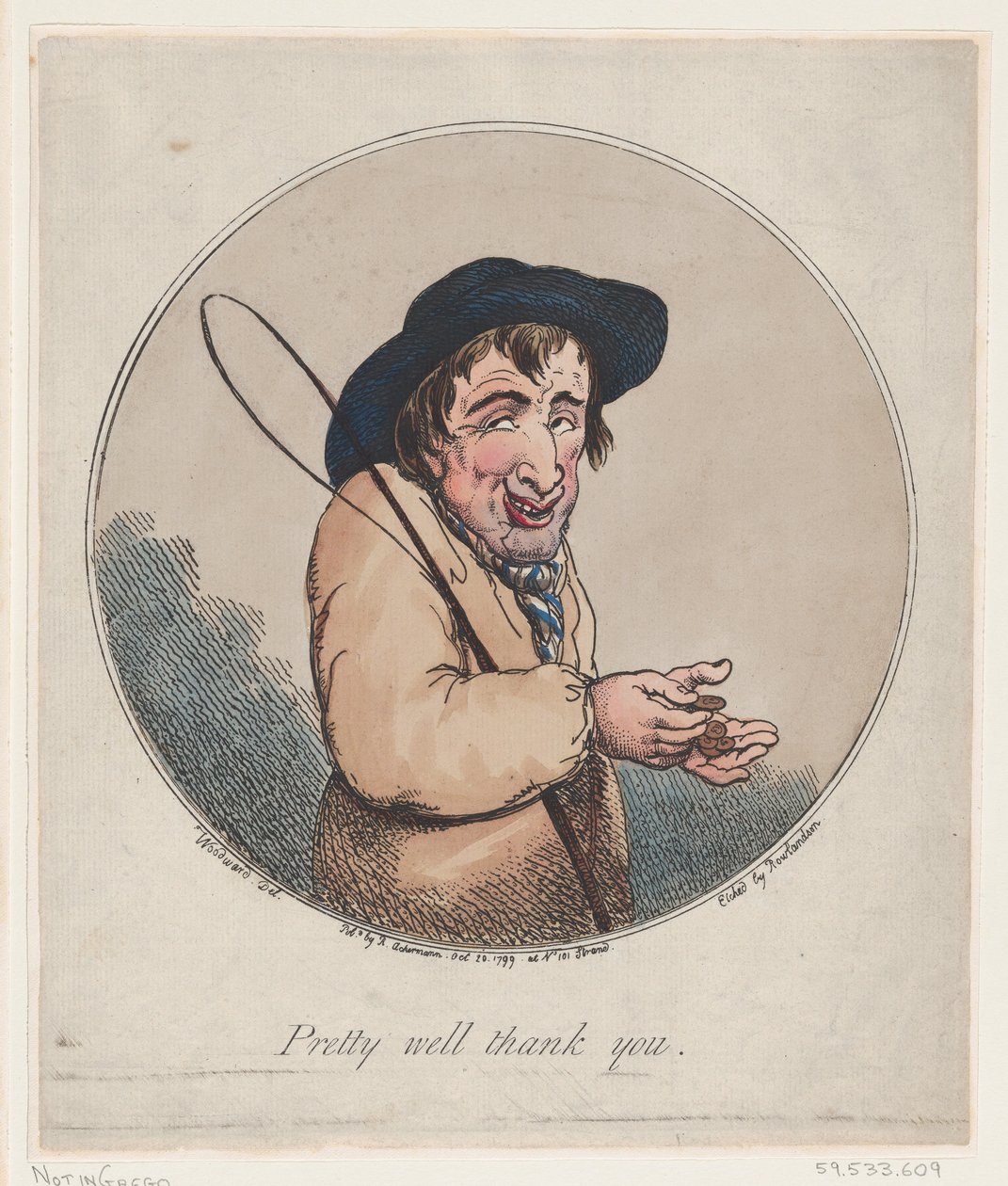 Szépen köszönöm, 1799. október 20., 1799. október 20. alkotó: Thomas Rowlandson