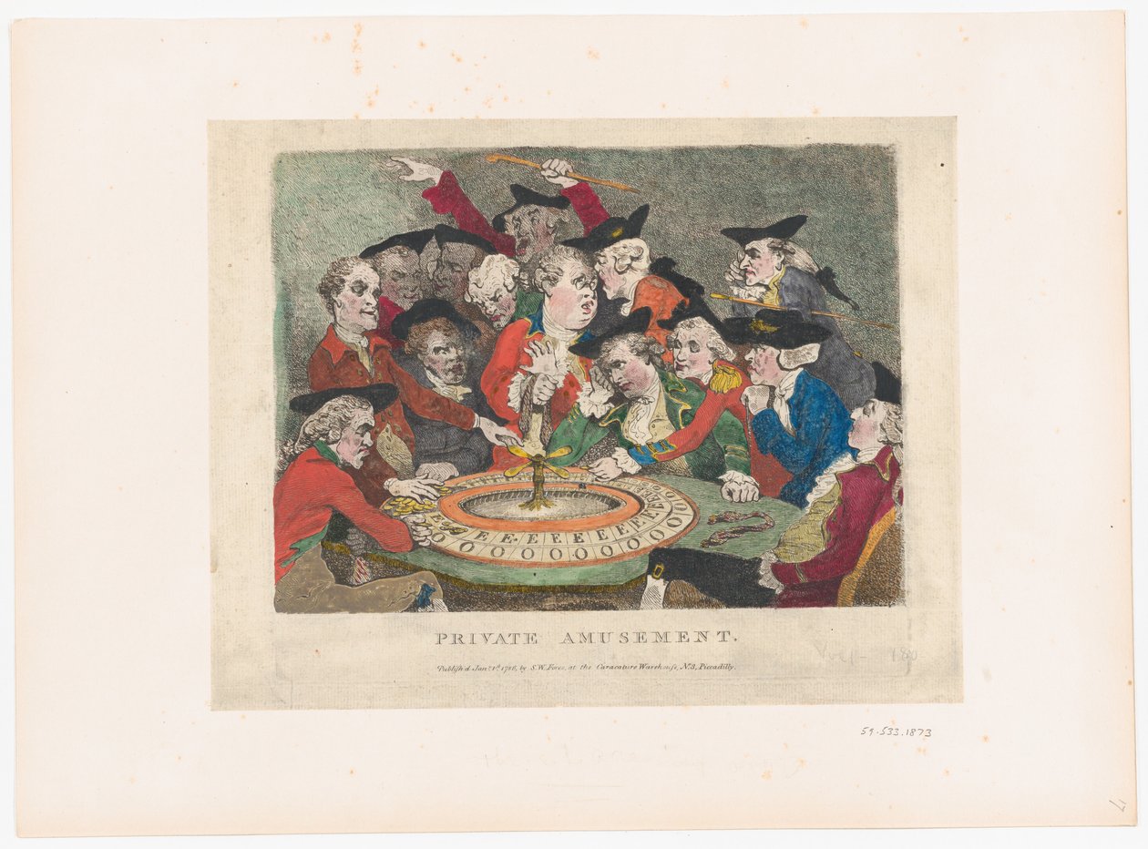 Magánszórakozás, 1786. január 1., 1786. január 1. alkotó: Thomas Rowlandson