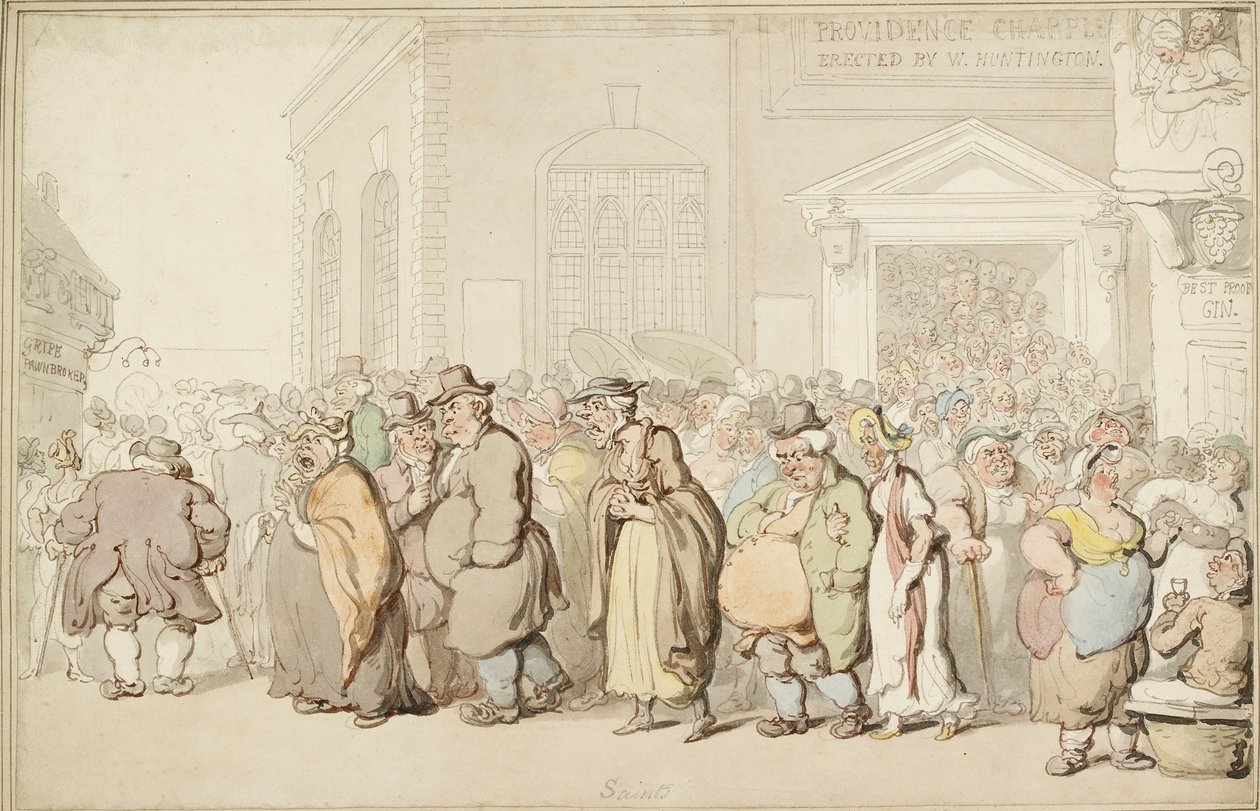 Providence-kápolna, 18. század vége alkotó: Thomas Rowlandson