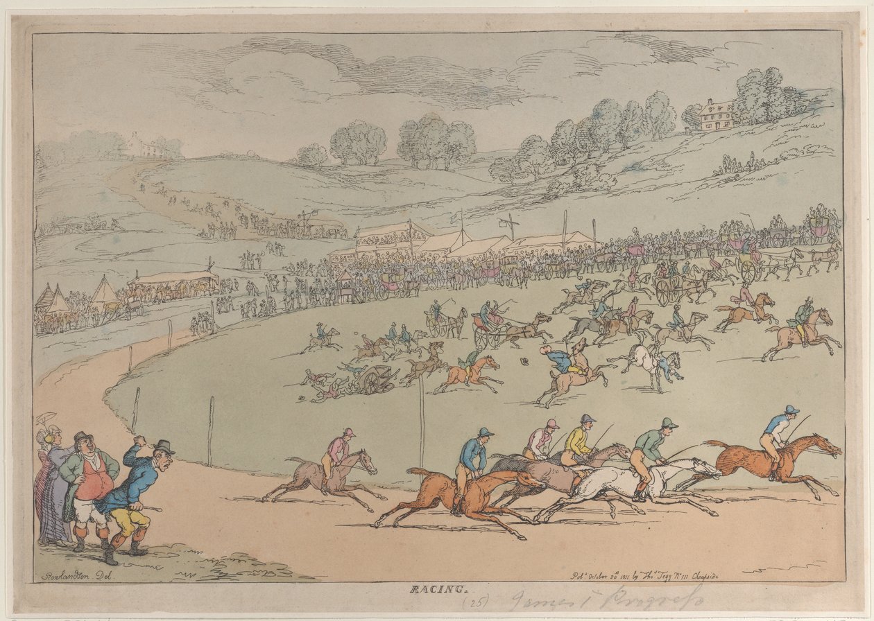 Verseny, 1811. október 20., 1811. október 20. alkotó: Thomas Rowlandson