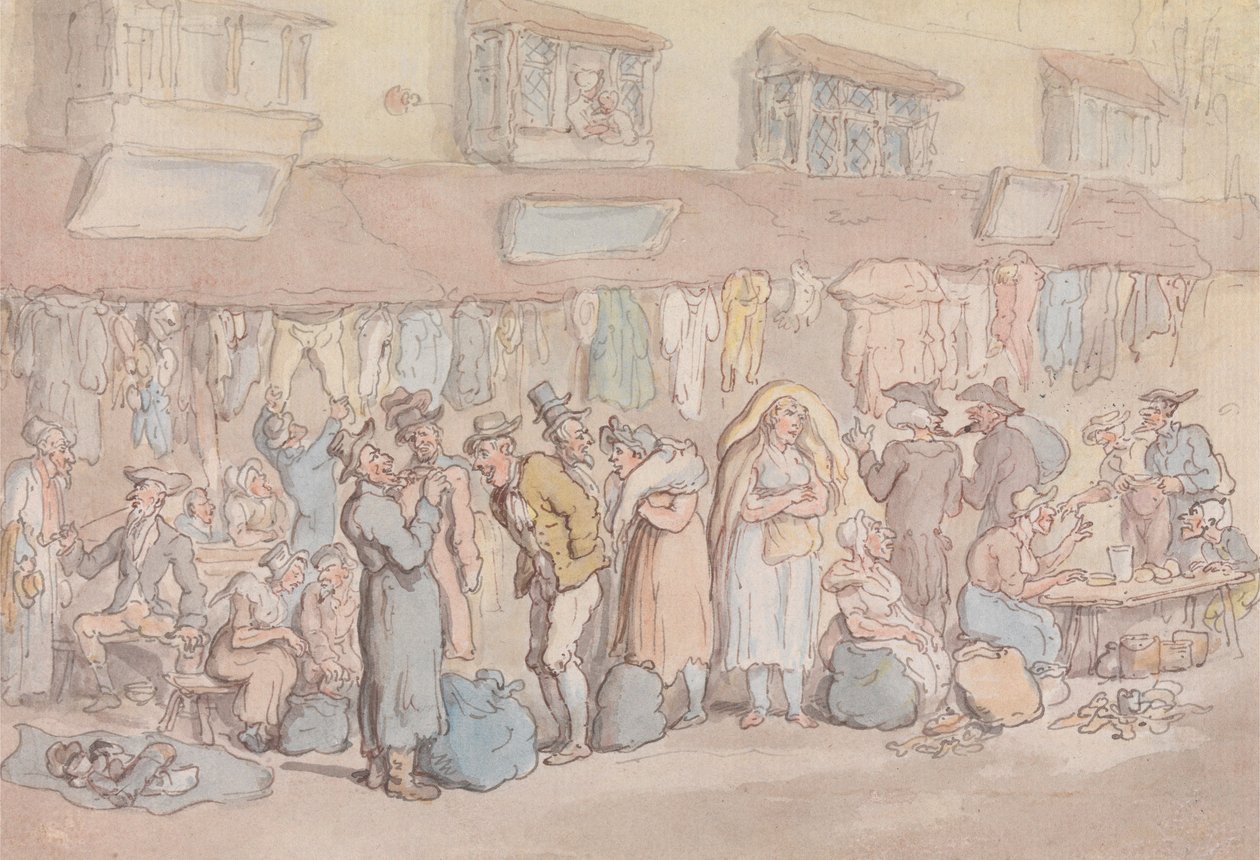 Rag Fair vagy Rosemary Lane alkotó: Thomas Rowlandson