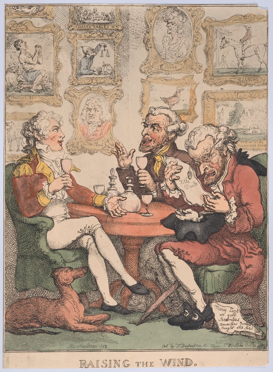 Fújja a szelet, 1805-12., 1805-12. alkotó: Thomas Rowlandson
