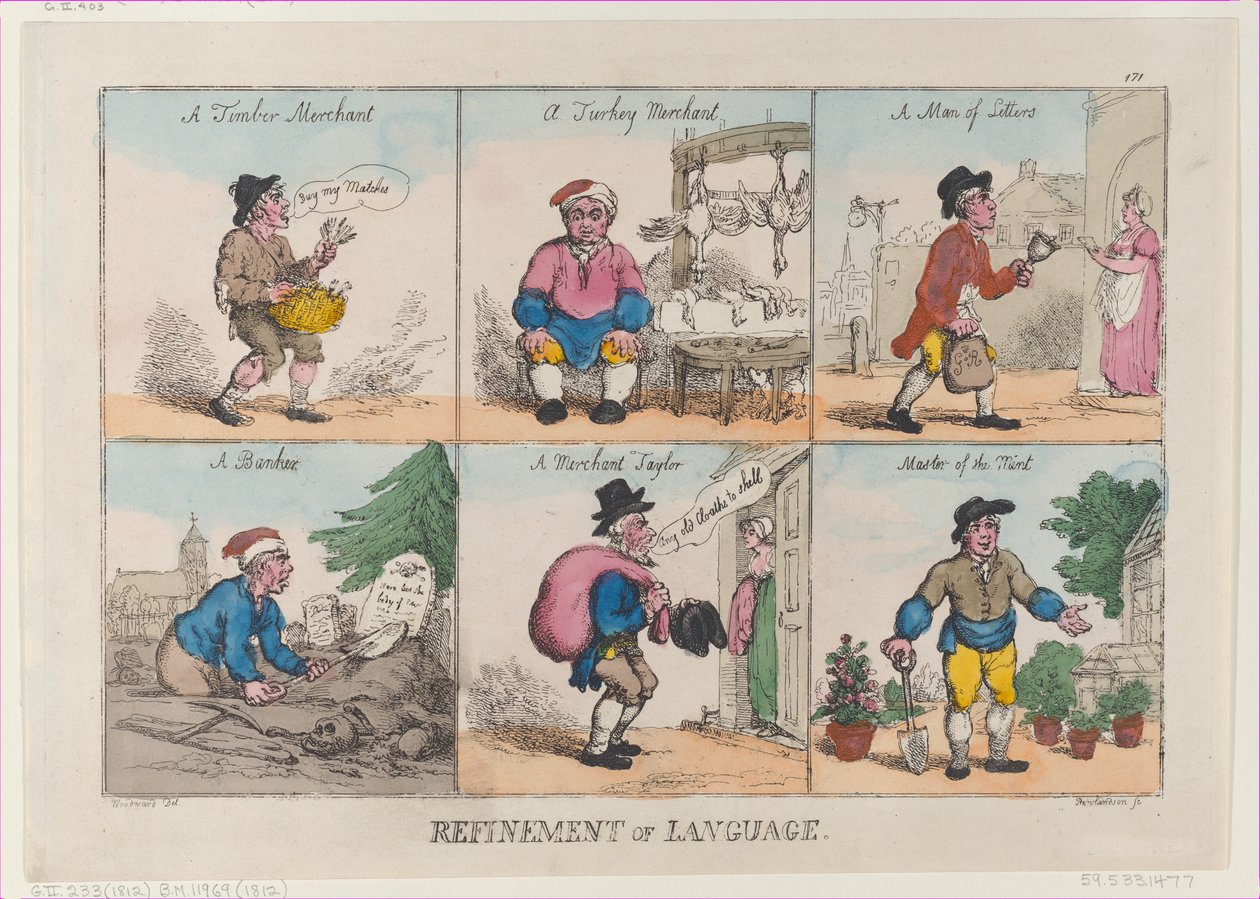 A nyelv finomítása, 1802. október 1., 1802. október 1. alkotó: Thomas Rowlandson