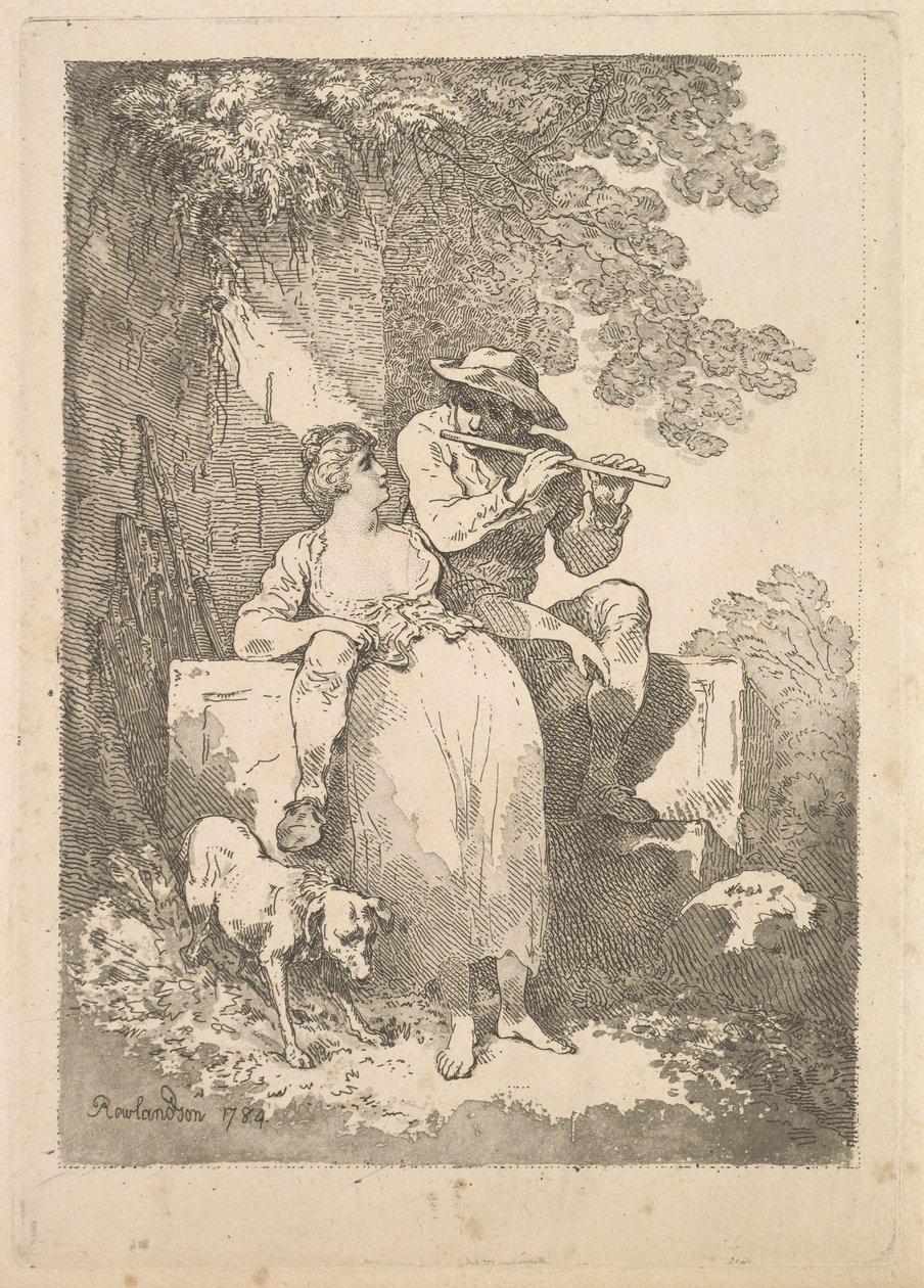 Pihenjen a munkából napsütéses napokon, 1784-87. alkotó: Thomas Rowlandson