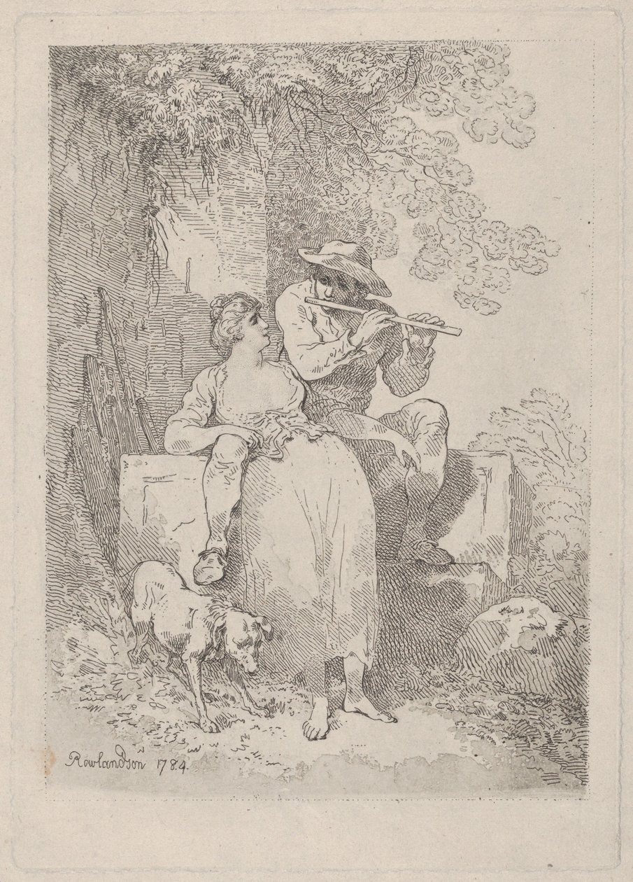 Pihenjen a munkából napsütéses napokon, 1784-87., 1784-87. alkotó: Thomas Rowlandson