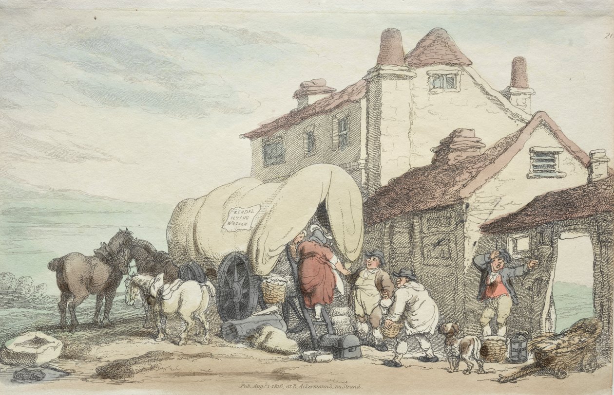 Richardson műsora: Egy repülő kocsi alkotó: Thomas Rowlandson